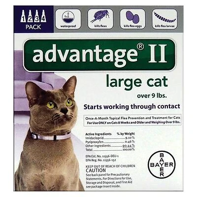 Flea Prevention for Large Cats, Over 9-Lbs., 4 doses