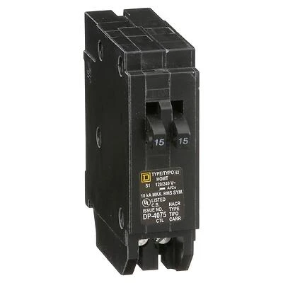 Square D Homeline HOMT1515CP 15-Amp Single-Pole Tandem Circuit Breaker