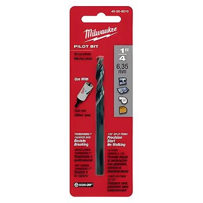 Milwaukee 49-56-8010 Thunderbolt Pilot Drill Bit, 1/4 In. Dia., 3-1/2 In.