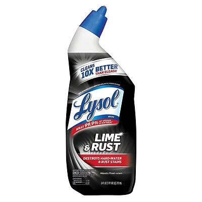 Lysol Toilet Bowl Cleaner With Lime & Rust Remover, 24 Oz