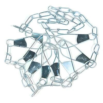 Eagle Claw Snap Chain Fish Stringer, Nickel, 46 In.
