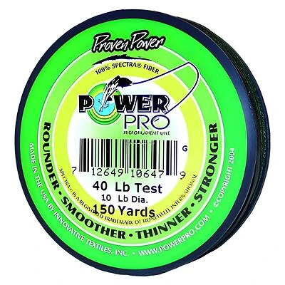 Ultimate Fishing 1253-0108 Braided Fishing Line, Green, 40 Lb., 150 Yd.