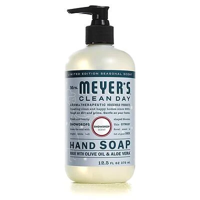 Mrs. Meyer's 11363 Liquid Hand Soap, Snowdrop, 12.5 oz.