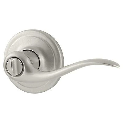 Kwikset Signature 730TNL 15 CP Tustin Privacy Lever, Satin Nickel, Grade 2