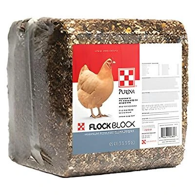 Flock Block Poultry Supplement, Whole GraIn. 25-Lbs.