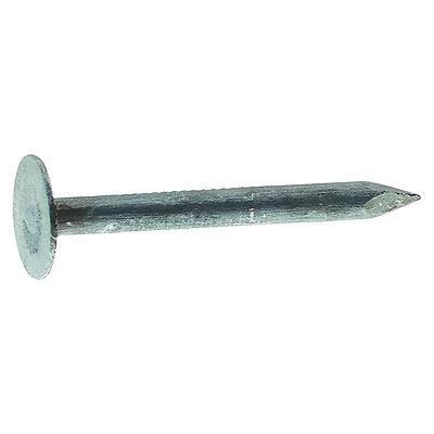 Grip-Rite 78EGRFG5 Electro-Galvanized Steel Roofing Nails, Flat Head, 7/8 In., 5 Lb Box
