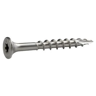Grip-Rite 5024041 1 lb No. 8 x 1.625 in. PrimeGuard Max Star Bugle Head Deck Screws  Silver - 150 Per Pack - Pack of 6