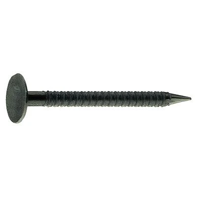 Grip-Rite 114ATDW1 Drywall Nails, 1-1/4 In, Bright Steel, Flat Head, 1 Lb
