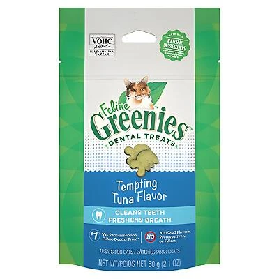 Greenies Feline Dental Cat Treats, Tuna Flavor, 2.1 Oz