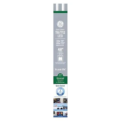 GE 93129786 Color Select LED Light Bulb, T8 Lamp, Medium Bi-Pin Lamp Base, Frost