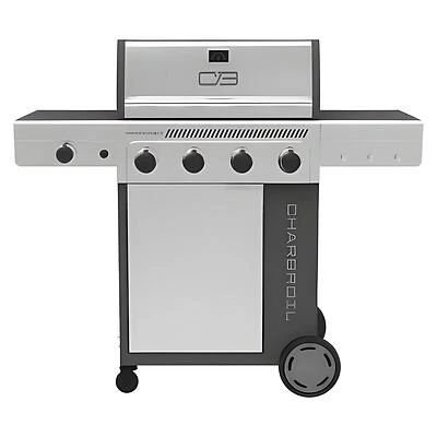 Char-Broil 463348725 Performance 4-Burner Propane Grill, Black/Silver