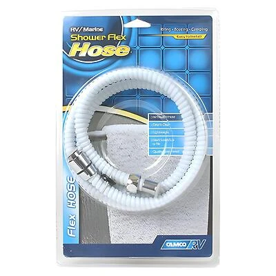 RV Shower Head Hose, White, 60 In.