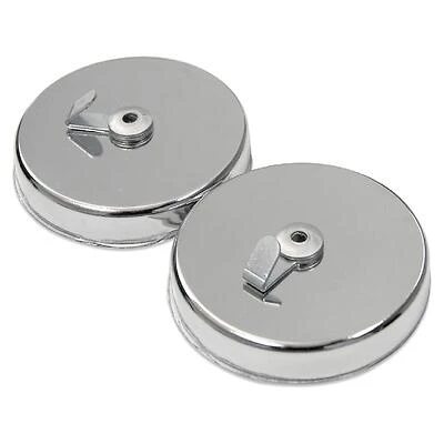 Magnet Source 07254 Magnetic Hook, Chrome, 35 Lb., 2-Pk.