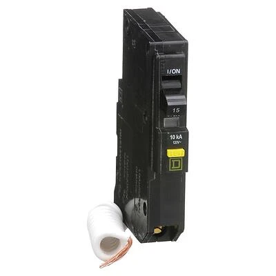 Square D QO115GFICP 15-Amp Single-Pole GFCI Circuit Breaker