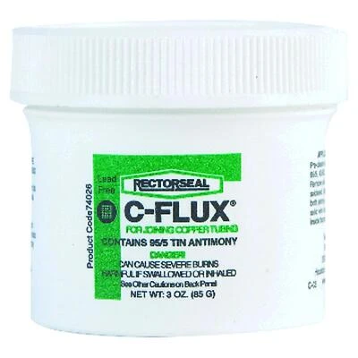Rectorseal 74026 C-Flux Soldering Flux Paste, Gray, 3 Oz