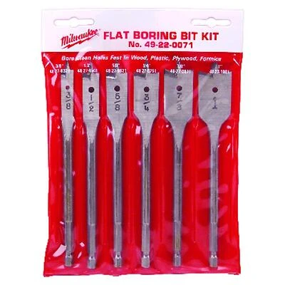 Milwaukee 49-22-0071 Boring Bit Set, Universal, 6-Piece, 6 In.