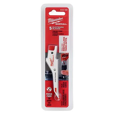 Milwaukee SAWZALL 48-00-1630 Reciprocating Saw Blade, 1/2 in W, 3-1/3 in L, 30 TPI, Bi-Metal Cutting Edge