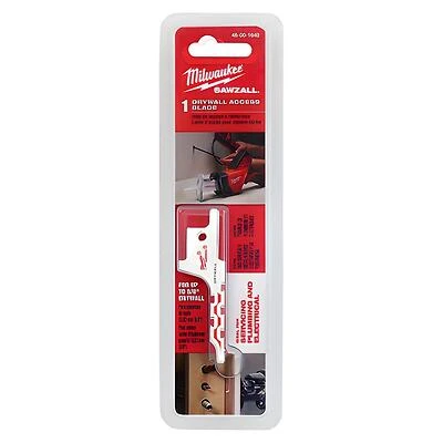Milwaukee SAWZALL 48-00-1640 Reciprocating Saw Blade, 1/4 in W, 2-1/2 in L, 3 TPI, Bi-Metal Cutting Edge