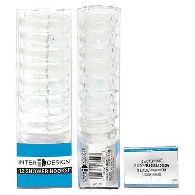 InterDesign Curtain Rings Clear