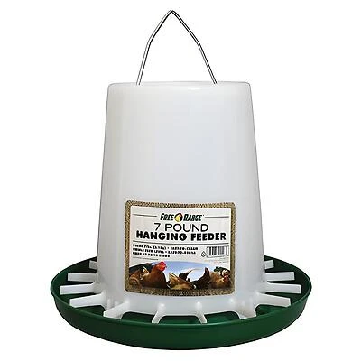 Harris Farms 1000297 Hanging Poultry Feeder, 7 Lb. Capacity, Plastic