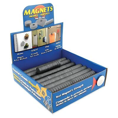 Magnet Source .197 in. L X .75 Dia. in. W Black Disc Magnets 0.7 lb. pull 500 pc