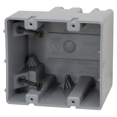 Southwire MSB2G Smart Box, 2-Gang PVC Device Box, 4-Knockout