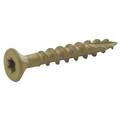 Grip-Rite PrimeGuard Plus #8 x 2-in Gold Polymer Deck Screws (1-lb)