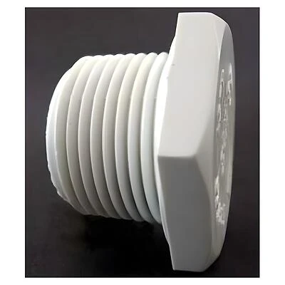 Genova 31820 PVC Pipe Plug, 2 In. MPT, Schedule 40, 150 PSI
