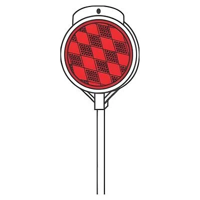Hillman 48-in Red Driveway Reflector