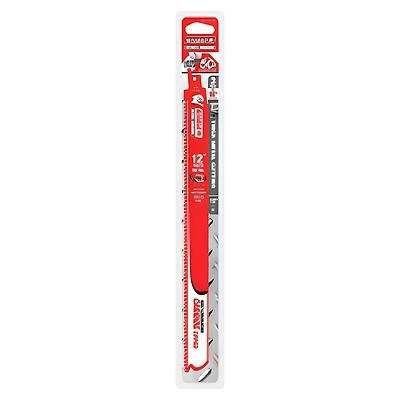 Diablo DS1208CF3 Reciprocating Saw Blade, 1 in W, 12 in L, 8 TPI, Carbide Cutting Edge