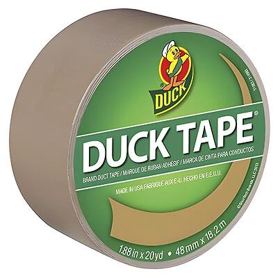 Duck Brand 283264 Duct Tape, Beige, 1.88 In. x 20 Yd.