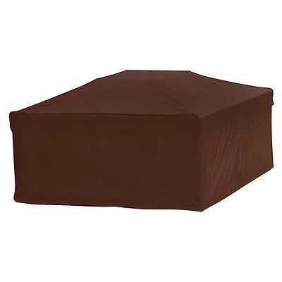 Mr. Bar-B-Q 07845BBGD Fire Pit Cover, Dark Brown PVC, 38 x 38 x 18-In. Square