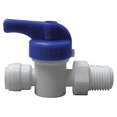Watts PL-3012 Aqualock Straight Stop Quick Connect Valve, 1/4 In.
