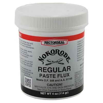 Rectorseal 14010 Nokorode Regular Paste Flux, Lead-Free, 4 oz