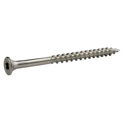 Grip-Rite 5024048 No.10 Wire x 3 in. Star Bugle Head Deck Screws  Silver - 5 lbs - Pack of 340 - Case of 4