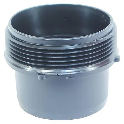 US Hardware RV-331B Sewer Adapter, 3 in ID, Male Threaded x Hose, ABS, Black