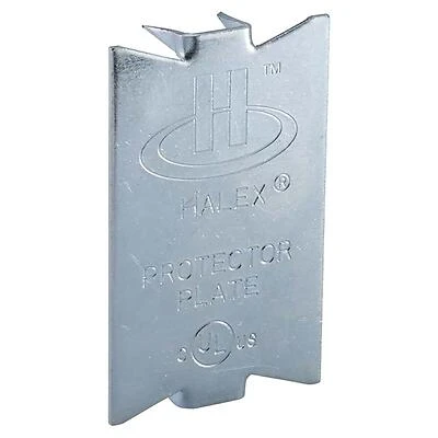 Halex 62899 Nail Plate, 1-1/2 in L, 2-1/2 in W, Aluminum, 50/BX