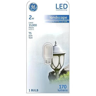GE 14162 LED Landscape Light Bulb, Wedge Base, 2 Watt