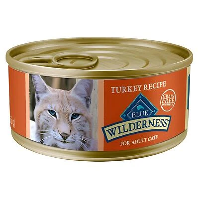Blue Buffalo 800451 Wilderness Cat Food, Turkey, 5.5 oz. Can