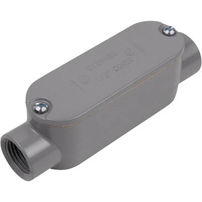 3/4" Aluminum Threaded Oval Conduit Body – UL Listed Electrical Fitting