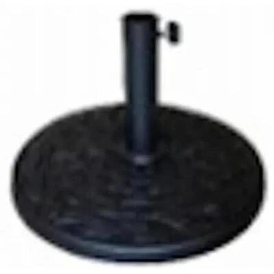 Sun‑Ray 16.5" Heavy‑Duty Black Umbrella Base – 20 lb Composite Weight