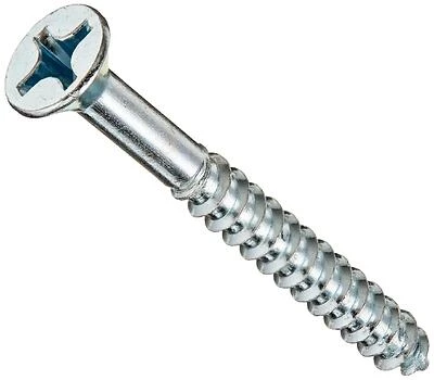 Hillman No. 12 x 2 in. L Phillips Zinc-Plated Wood Screws 25 pk