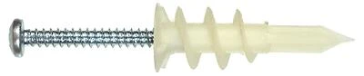Scru 'N' Grip #6 Hollow-Wall Anchor, Plastic, 4-Pk.
