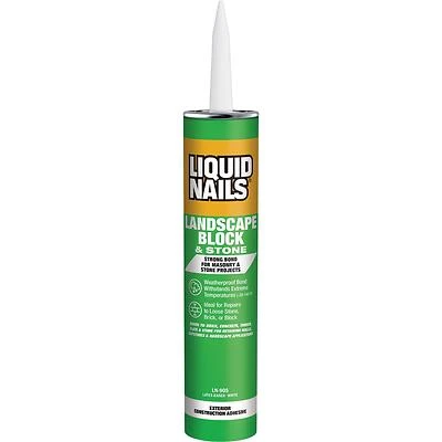 Liquid Nails LN-905 Landscape Block, Stone & Timber Adhesive, 10 oz.