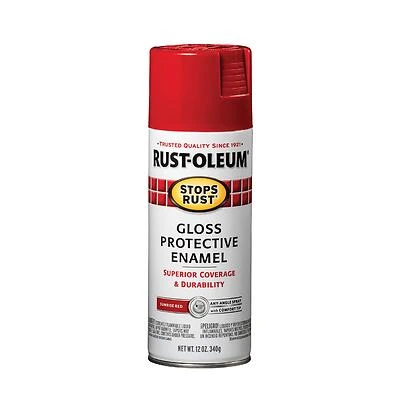 Rust-Oleum 7762830 Stops Rust Spray Enamel, Sunrise Red Gloss, 12 oz.