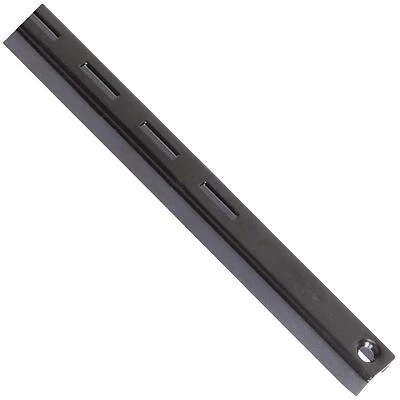 Knape & Vogt 80 BLK 24 Series 180 Shelf Standard, Ebony Black Steel, 24-In.