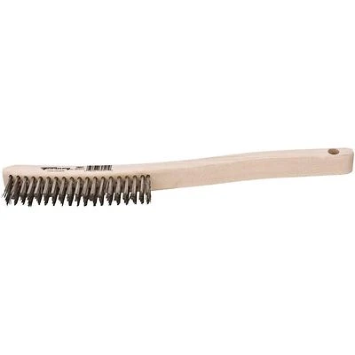 Forney 70521 Wire Scratch Brush, Stainless Steel, 13.75-In.