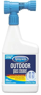 Sprayway SW5033R Outdoor Glass Cleaner, Hose Attachment, 32 oz.