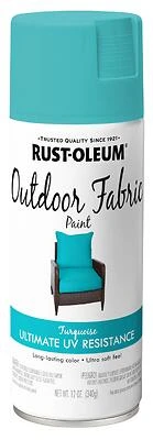 Rust-Oleum 358842 Specialty Outdoor Fabric Spray Paint, Turquoise, 12 Oz.
