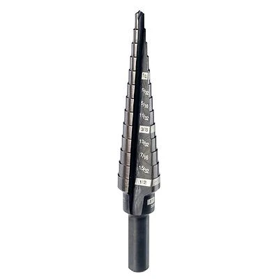 Milwaukee 48-89-9201 Step Drill Bit, 1/8 - 1/2 In., 13 Steps